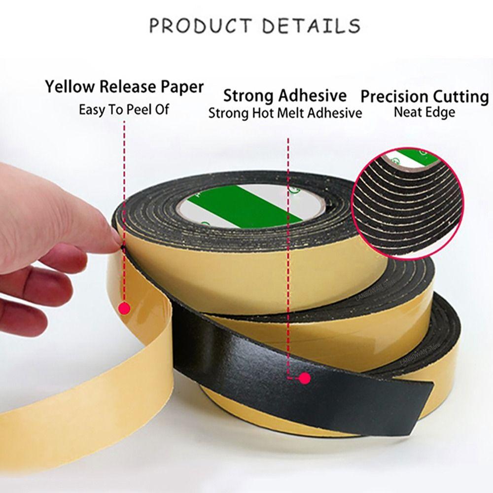 Adhesion Anti-collision Draught Excluder Foam Sponge Tape Weather Stripping EVA Rubber Seal Strip