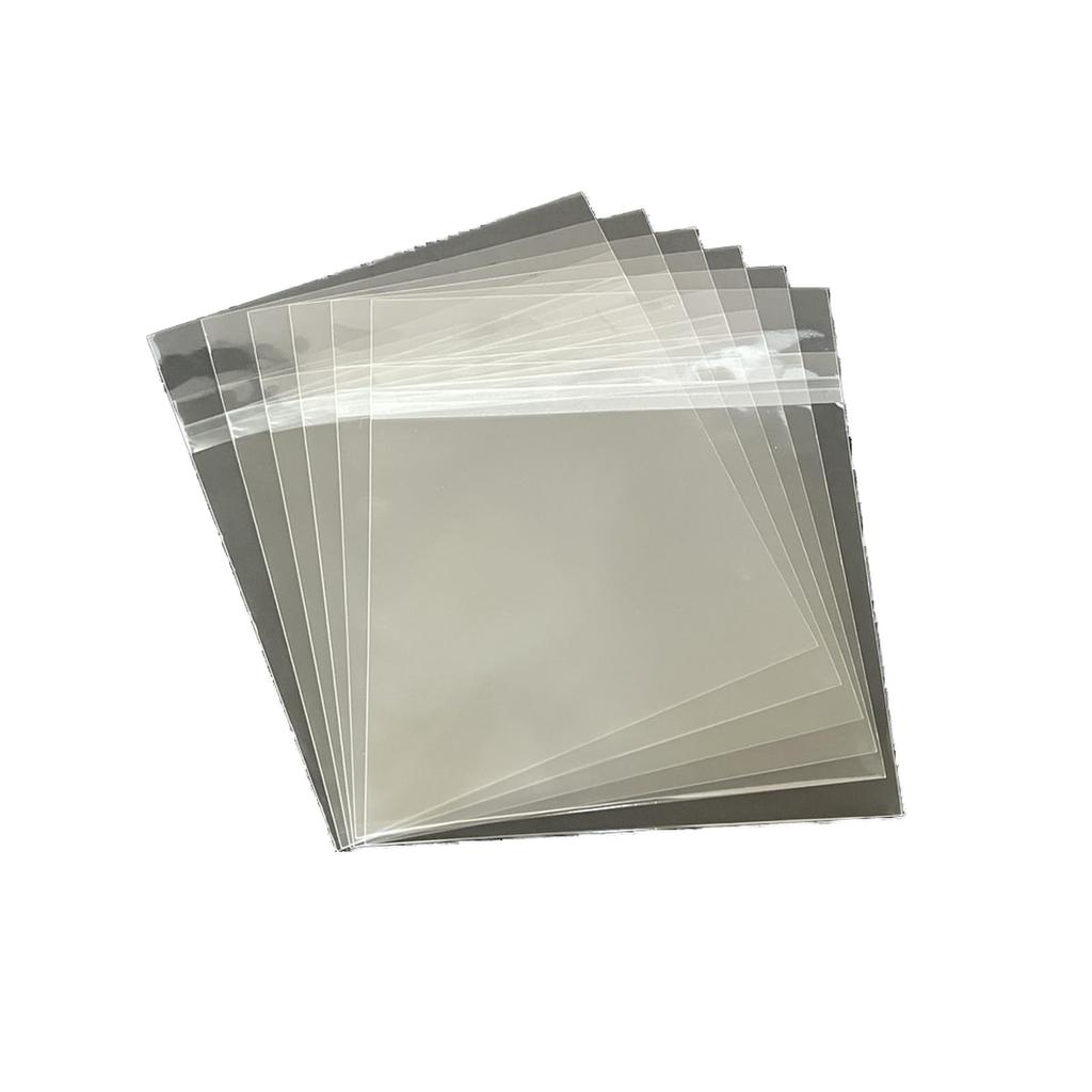 10" Resealable Record Outer Sleeves 3 mil Thick Clear Vinyl Protectors with Adhesive Flap 10-1/2 x 10-2/5 inch Album Cover Storage for 50 LP Records