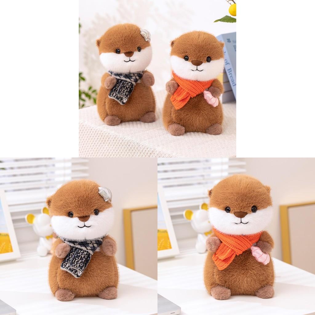 Plush Otter Cute Toy Animal Stuffed Doll Sleep Companion Kids Birthday Gift