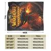 WOW World of Warcraft Артас Ретро Игра Плед Мягкий Плюш Постельное Белье Пледы Для Домашнего Декора Путешествия Фланелевое Покрывало Покрывало на Кровать