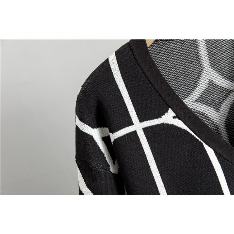 Трикотажные брюки с широкими штанинами, свитер, женский осенний костюм больших размеров, свободный модный брючный костюм в стиле темперамент