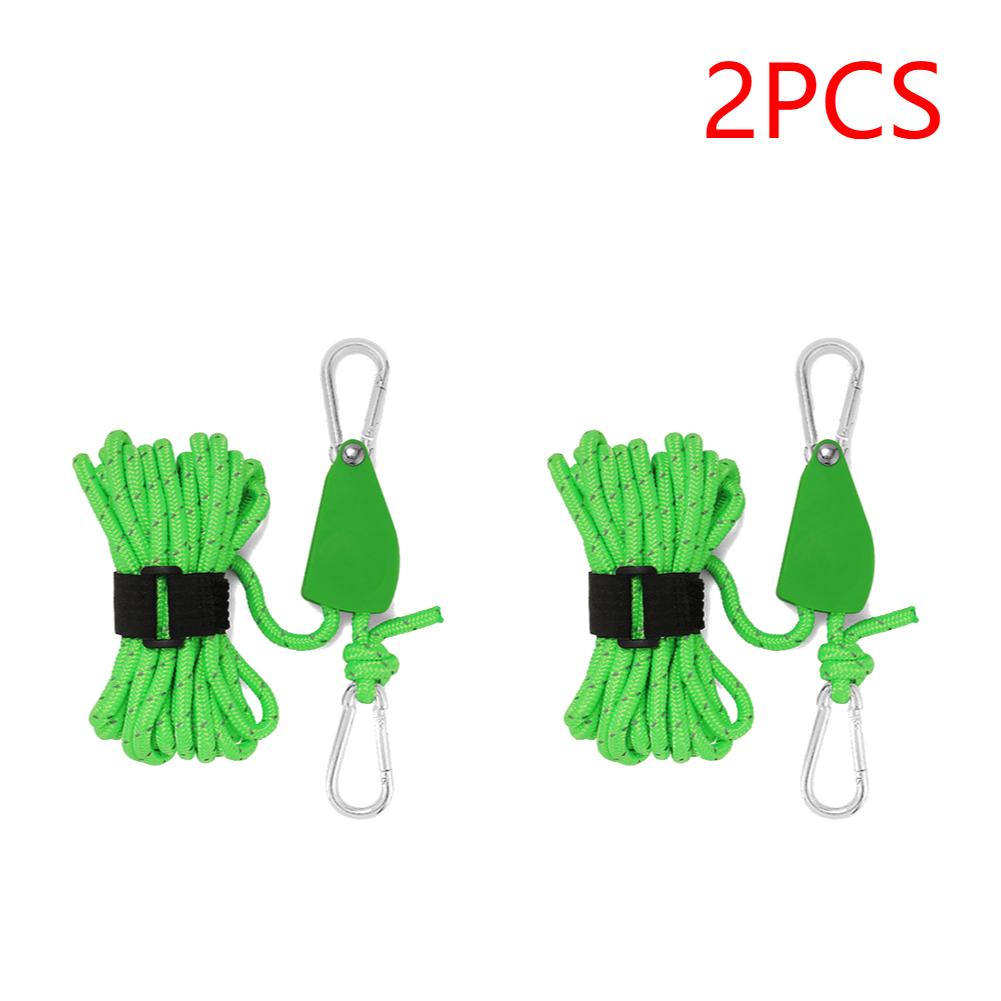 4 м регулируемый трос для кемпинговой палатки, вешалка для троса, трос для тента, подъемный трос, крюк, прочный трос, вешалка-зажим