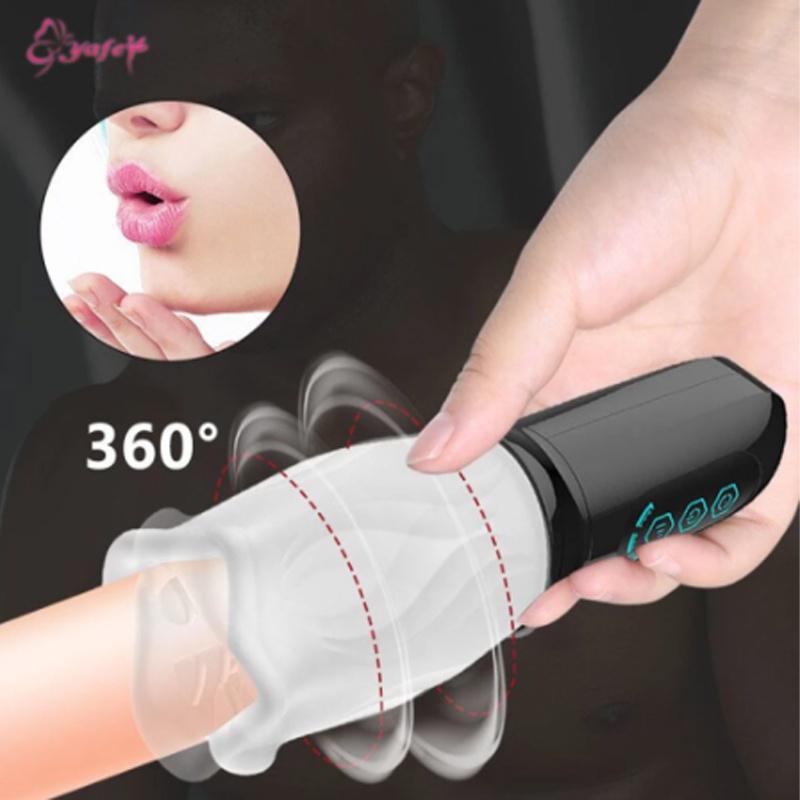 Мужской мастурбатор, оральный секс-тренажер, вибратор, секс-игрушки для мужчин, вагина, настоящая киска для взрослых, автоматическая задержка климакса, стимулирующая головку мужчины