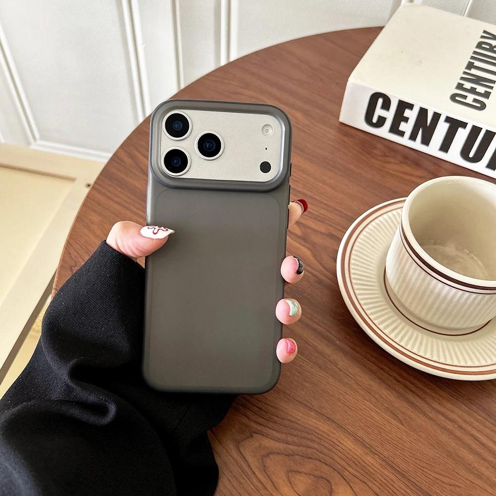 Модные полупрозрачные чехлы для телефона конфетных цветов для iPhone 17 16 15 14 13 Pro Max 16Pro 17Pro Ударопрочный силиконовый бампер Матовая крышка