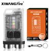 V3/V10 EDC Flashlight Keychain Light Type-C Rechargeable Portable Super Bright Mini Torch with Magnet UV Camping Pocket Lantern