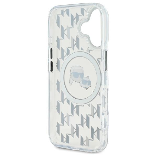 Etui do iPhone 16 Karl Lagerfeld MagSafe Transparent Monogram