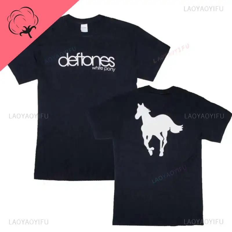 Deftones Eu Uk Tour 2026 Rock Band Graphic Unisex Tshirt Alternative Metal Streetwear Oversized Vintage Apparel