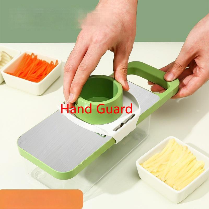 New Stainless Steel MultiFunction Hand Guard Vegetable Grater Kitchen Tool for Potato Carrot Shredding Slicing Grater Board