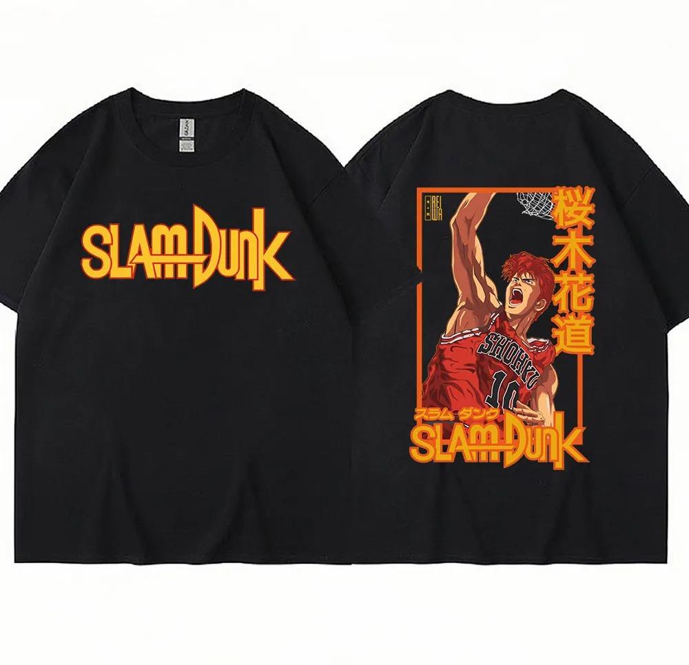 Новая футболка Футболка Slam Dunk Футболка Аниме Ryota Miyagi Футболки унисекс Женская баскетбольная команда Короткий рукав Оверсайз Корейская уличная одежда