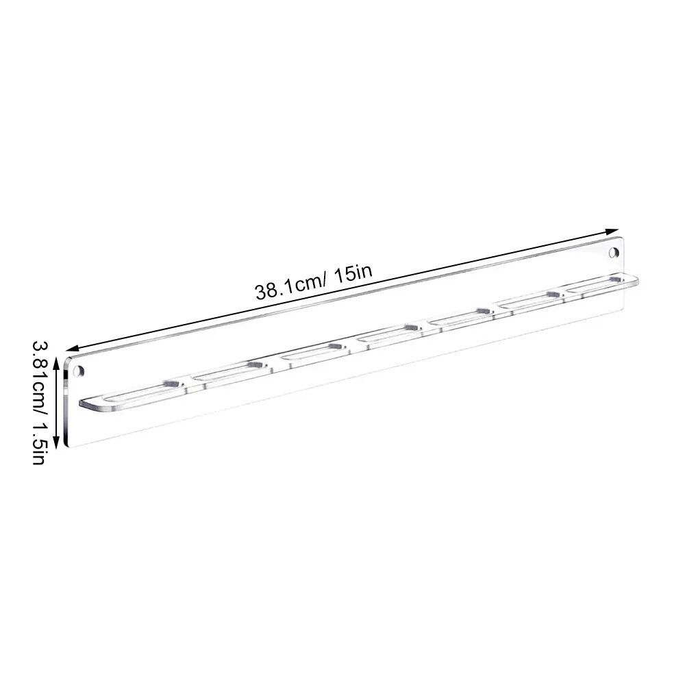 Modern 7 Holes Eyewear Display Rack Acrylic Wall Mounted Sunglasses Display Shelf Transparent Sunglasses Stand Home