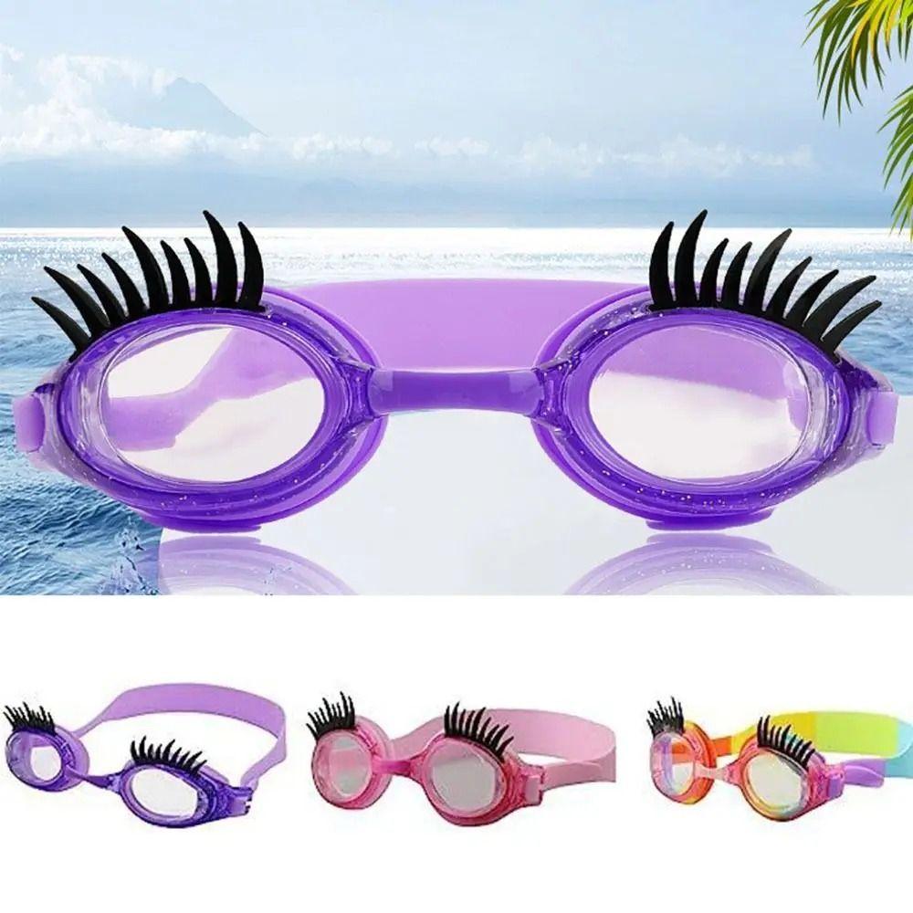 Anti Fog Eyelash Glasses Waterproof Swimming Goggles Childrens Swimming Goggles  Water Sports