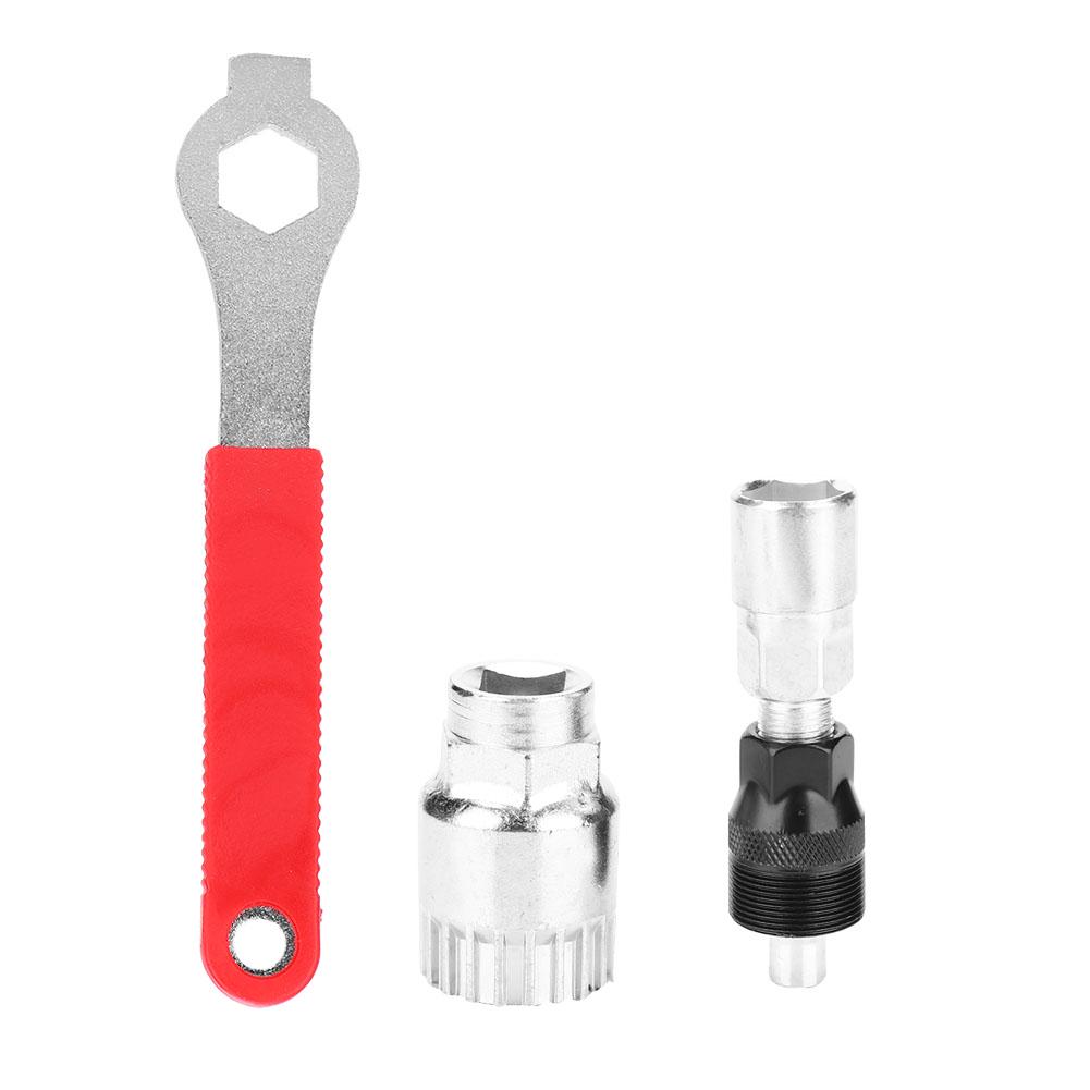 Crank Extractor Bottom Bracket Remover Steel Crankset Repair Tool Set for Bicycle Bike