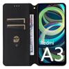 Для Xiaomi Redmi A3 4G/Poco C61 4G Чехол-кошелек из ПУ кожи Чехол для телефона с ромбовидным тиснением