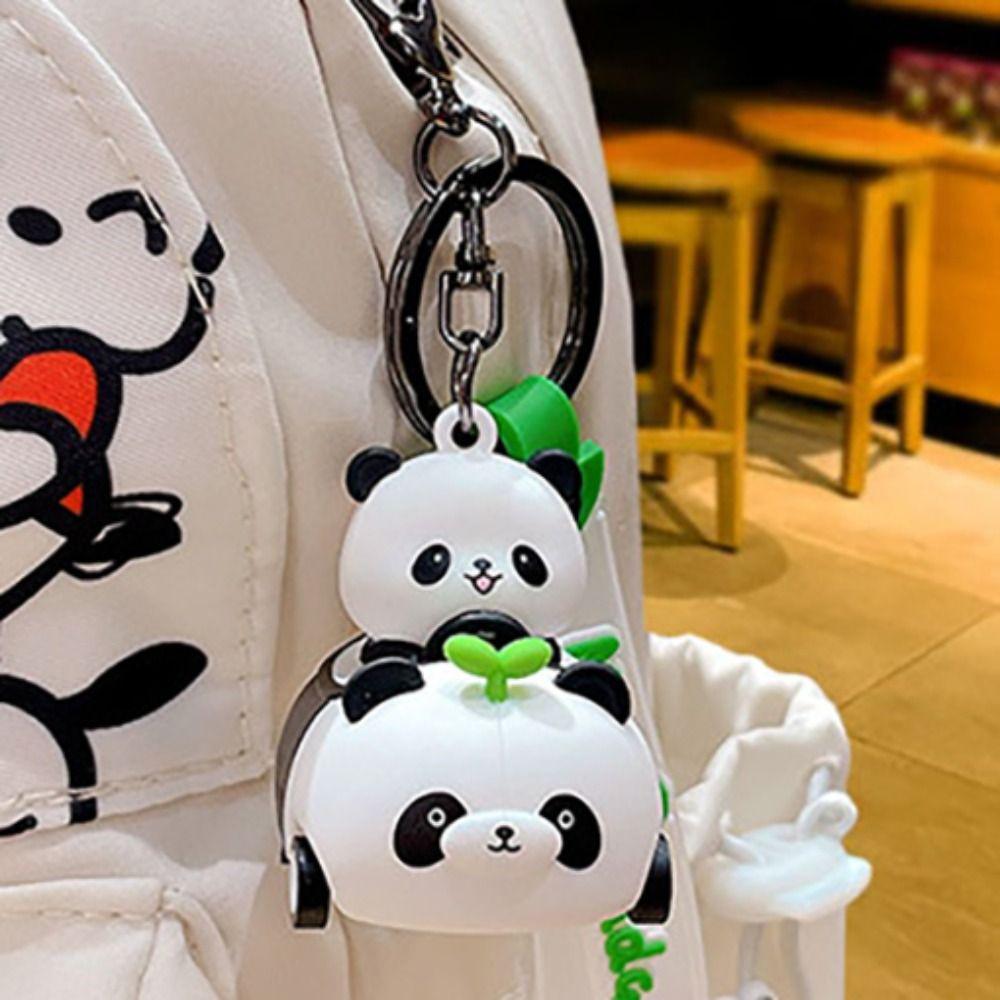 Мультяшный брелок для ключей в виде животного, брелок с куклой каваи, модный брелок с пандой, детский подарок