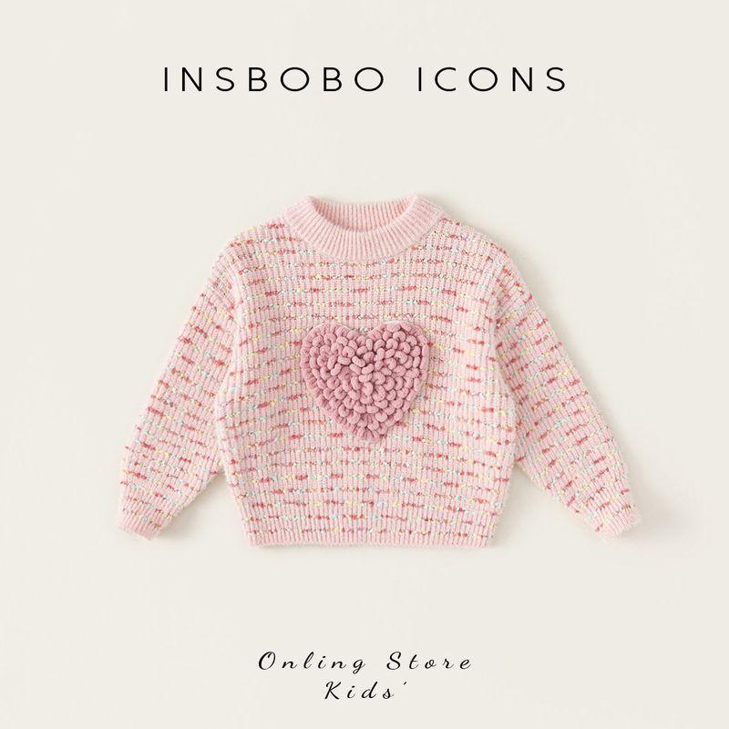 Свитер Insbobo для девочек, весна-осень, повседневный, для маленьких детей
