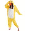 Duck Cosplay Costume Adults Kigurumi One-Piece Pajamas Cartoon Onesie For Halloween Whole Body Clothes