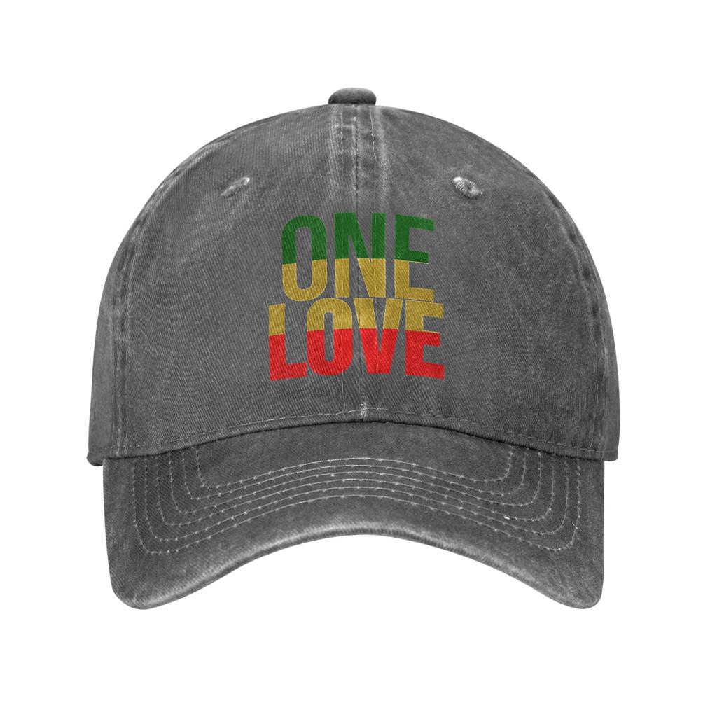 Харадзюку Винтажный Стиль Искусство Боб Марли One Love Джинсовая Ткань Кепка Повседневные Бейсболки Регулируемая Шляпа Летние Унисекс Бейсболки