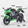 1/12 KAWASAKI Ninja 400 игрушечный мотоцикл миниатюрная литая металлическая модель 1:12 супер спортивных звуковых и световых коллекций в подарок для мальчика