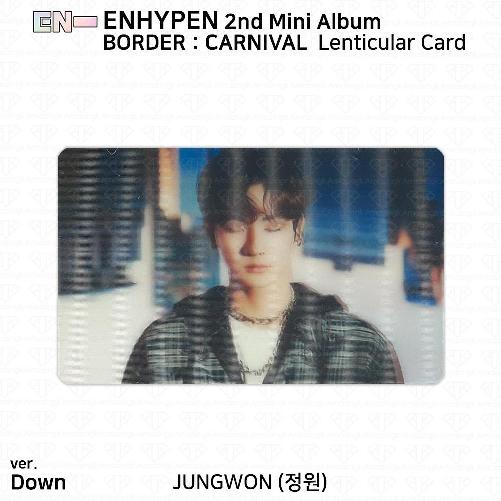 ENHYPEN 2-й мини-альбом Border Carnival, официальная фотокарточка Up Hype Down Ver. KPOP