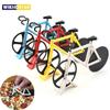 Bicycle Pizza Cutter Wheel Stainless Steel Bike Pizza Knife Slicer Non-stick Dual Cutting Wheels Pizza Cutter Kitchen Gadgets