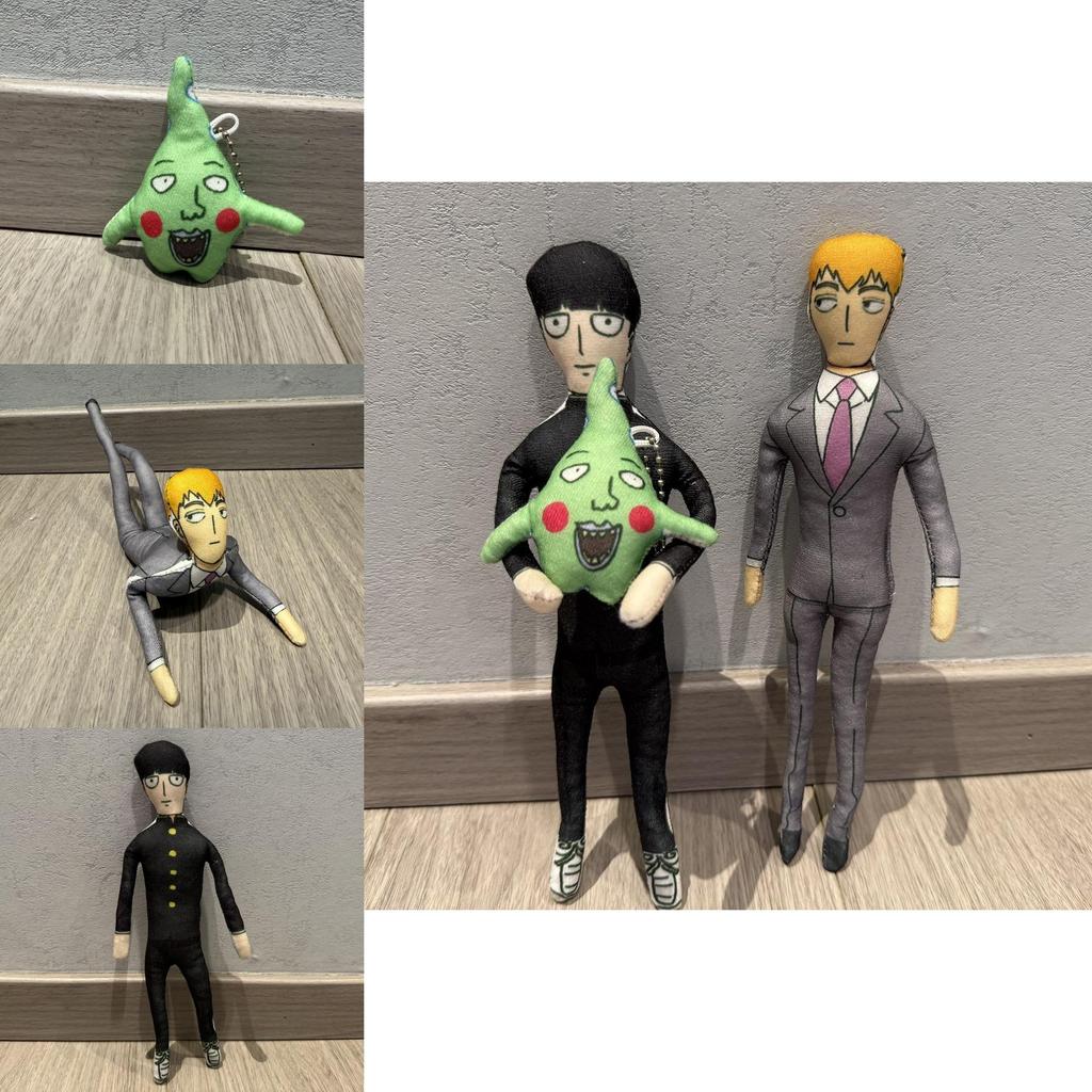Плюшевая кукла Mob Psycho 100 Сила Духа 26 см с наполнителем из волокнистого хлопка Для Коллекционеров
