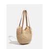 New Large-capacity Hand-woven Straw Woven Bag New Seaside Beach Shoulder Bag Portable