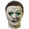 Terror Halloween Michael Myers Masks With LED Glow Horror Latex Full Head Headgear Scary Face Cover Masquerade Party Supplies