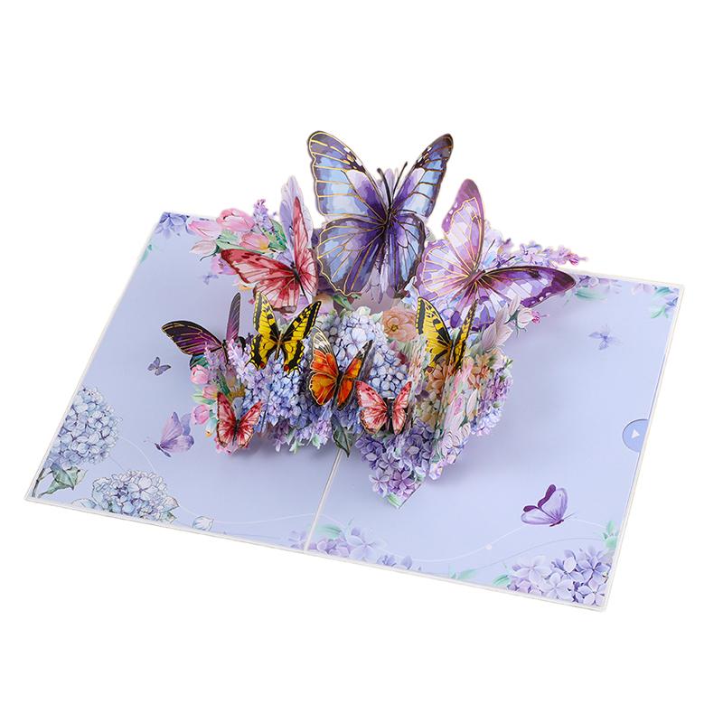 3D Butterfly Pop Up Greeting Cards Postcard For Valentine'S Day, Mother, Anniversary, Wedding Invitation Greeting, Birthday Gift