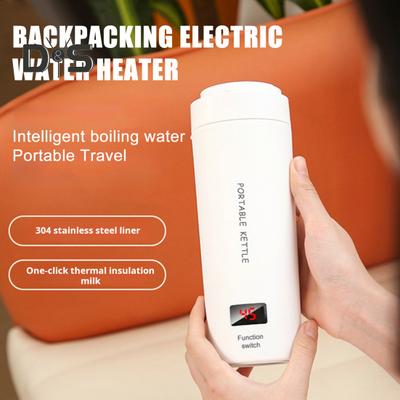 Дорожный электрический чайник Портативный мини-водяной бойлер с 4 настройками температуры Быстрый нагрев Цифровой дисплей Автоматическое отключение Мини-электрический чайник
