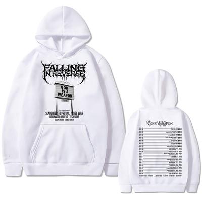 Знаменитая рок-группа Falling in Reverse Мировой тур Худи Мужчины Женщины Повседневная Толстовка Оверсайз Мужская Готика Винтаж Уличная одежда