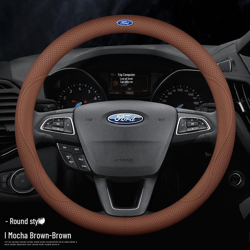 Чехол на руль Ford: Натуральная кожа для Mondeo, Edge, Kuga, Focus, Fiesta, Explorer, Mustang