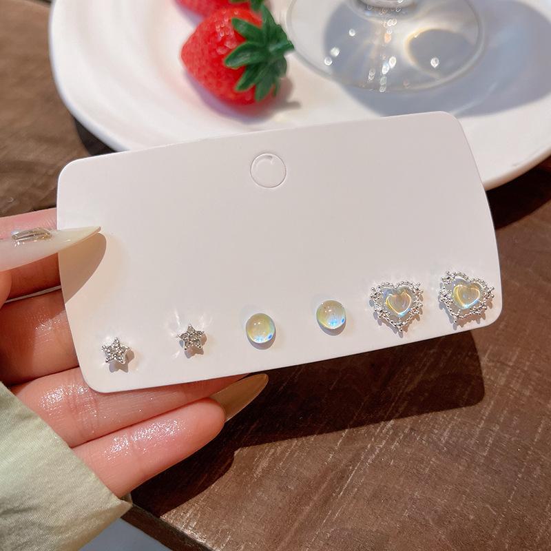 «Набор для пирсинга ушей с жемчугом в корейском стиле»: Маленькие, универсальные серьги для студентов — элегантные и простые ювелирные изделия высокого класса.