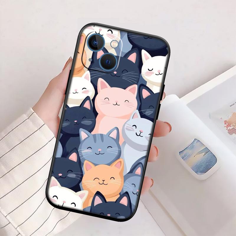 RP15 Cat Kitten Meow Shell Phone Case for Samsung Galaxy Note 10 20 S23 S24 S25 Ultra FE Plus Edge Lite A02S A35 A07 A17