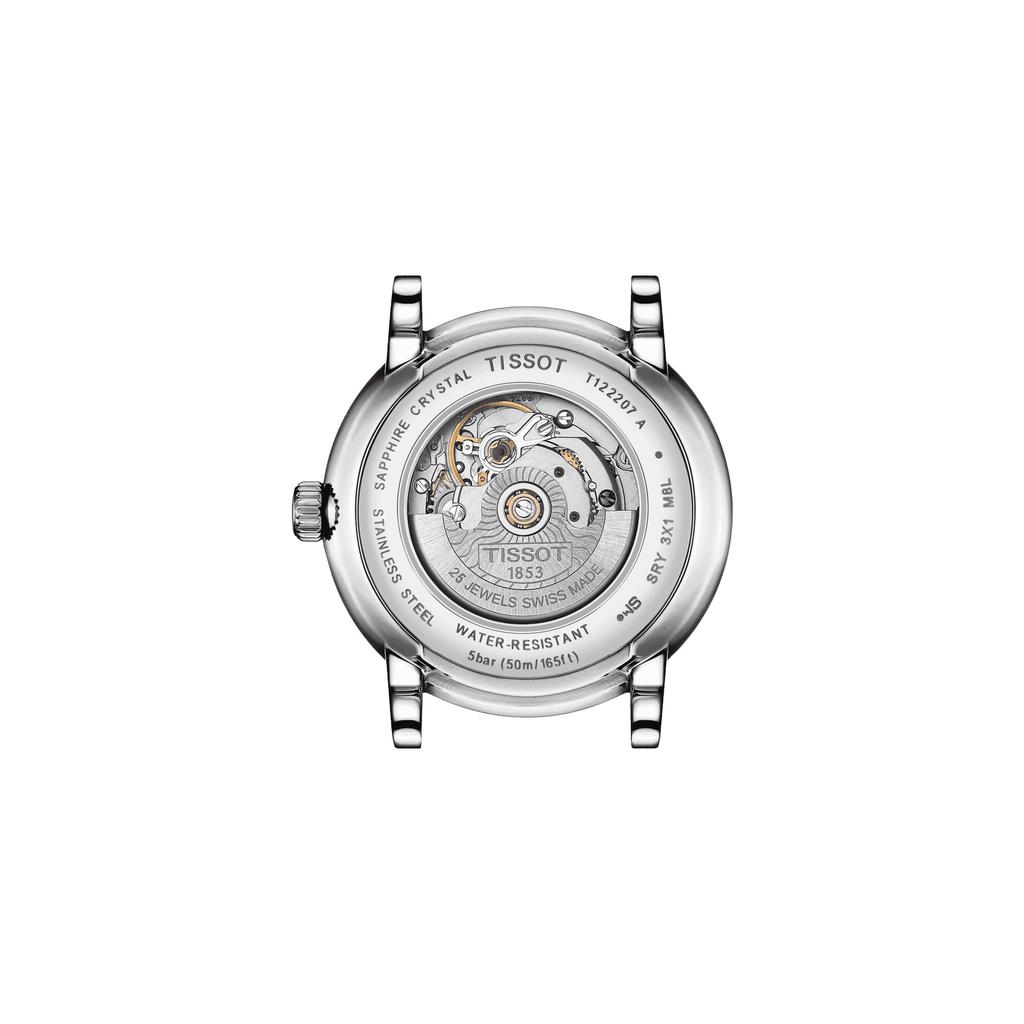 Tissot Мужские модные часы из нержавеющей стали с черным циферблатом T122.207.11.051.00