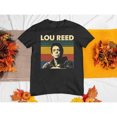 РАСПРОДАЖА Мужская футболка Lou Reed Черная хлопковая футболка Все размеры S-5XL Унисекс футболка