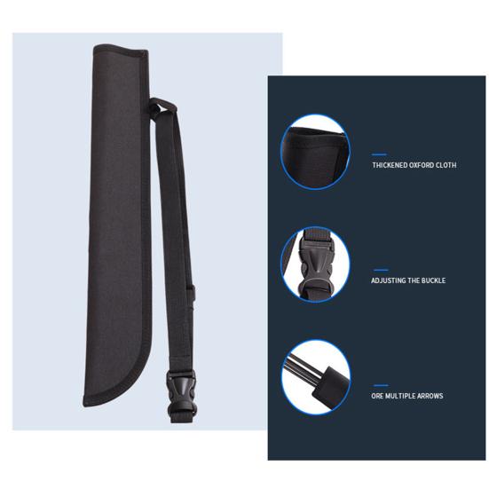 Oxford Cloth Archery Arrow Quiver Holder Adjustable Arrow Backpack Waist Bag Back Quiver for Compound Bow Longbow Bow Hunting
