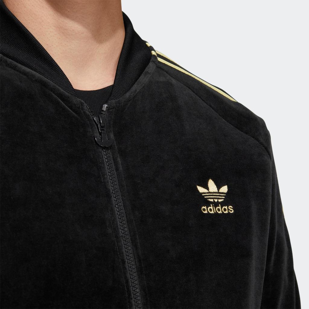 adidas Оригиналы Adicolor Classics Велюровая спортивная кофта Черный HR3445