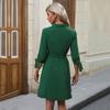 Платье Кардиган Ранняя осень Однотонные рубашки Платья Шикарные Удобные и Универсальные Темпераментные Элегантные Повседневные женские платья