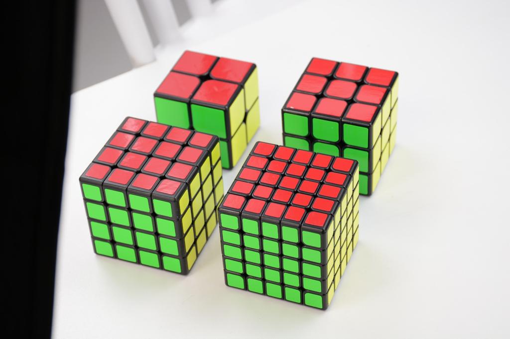 set of dice for a gift, various types of colorful, precise gift set