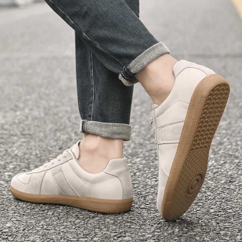 Four Seasons Genuine Leather Vulcanize Walking Shoes All-match Male Tenis Masculino Sneakers Classic Trendy Mens Casual Shoes