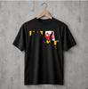 Maryland State Map Flag T-Shirt MD Pride Souvenir Graphic Tee Short Sleeve Black