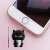 2D Flat, 1pc Cute Tea Cup Cat Acrylic Phone Dust Plug - Suitable for Type-C and IPhone Connectors, Protective Dust Cover Accessory