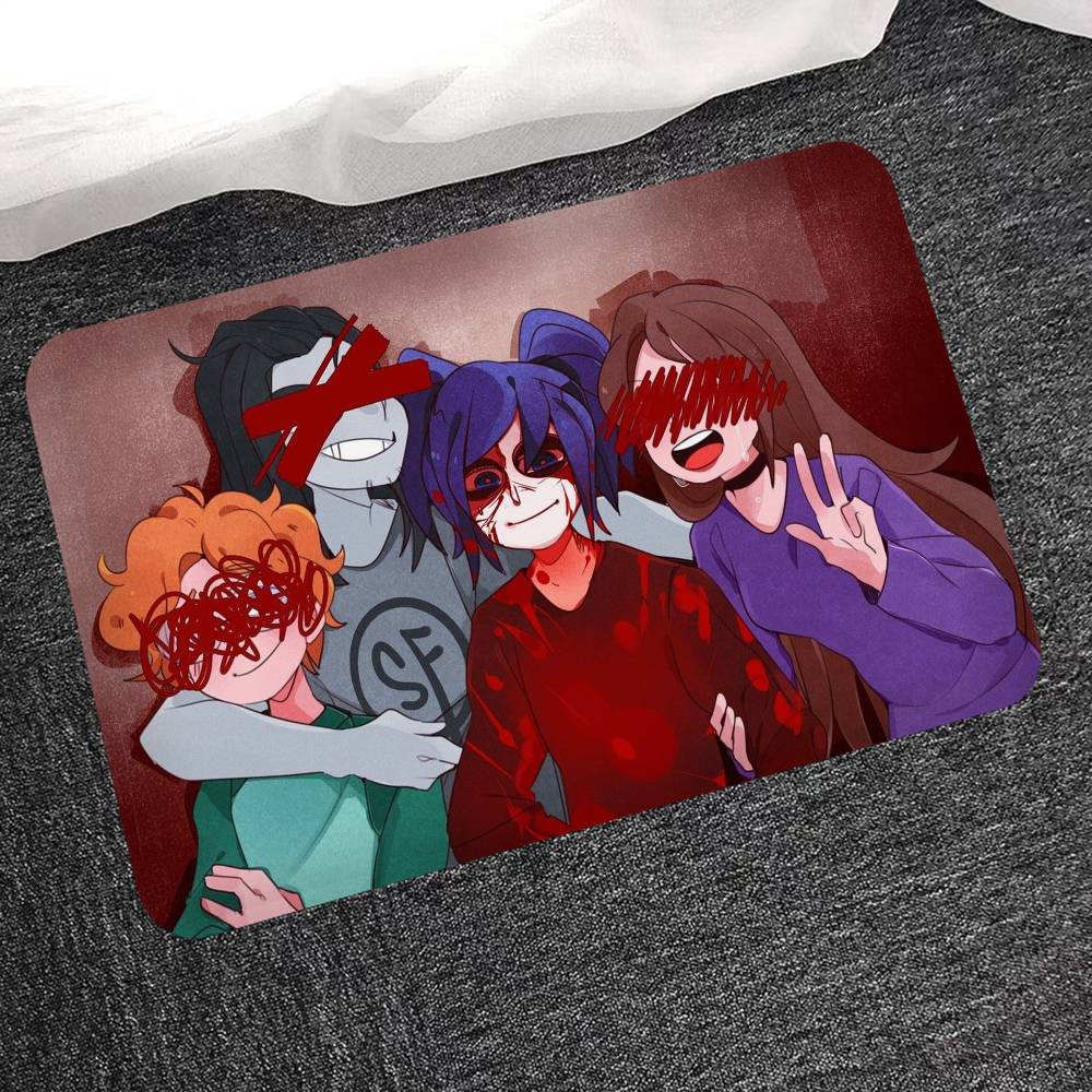 Игровые коврики для комнаты S-SallyS F-Face Противоскользящие Впитывающие воду Длинные коврики-подушки Коврик для спальни Бытовые ковры