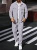 Men's Casual Long-Sleeve Shirt and Pants Set - Spring/Autumn Collection
