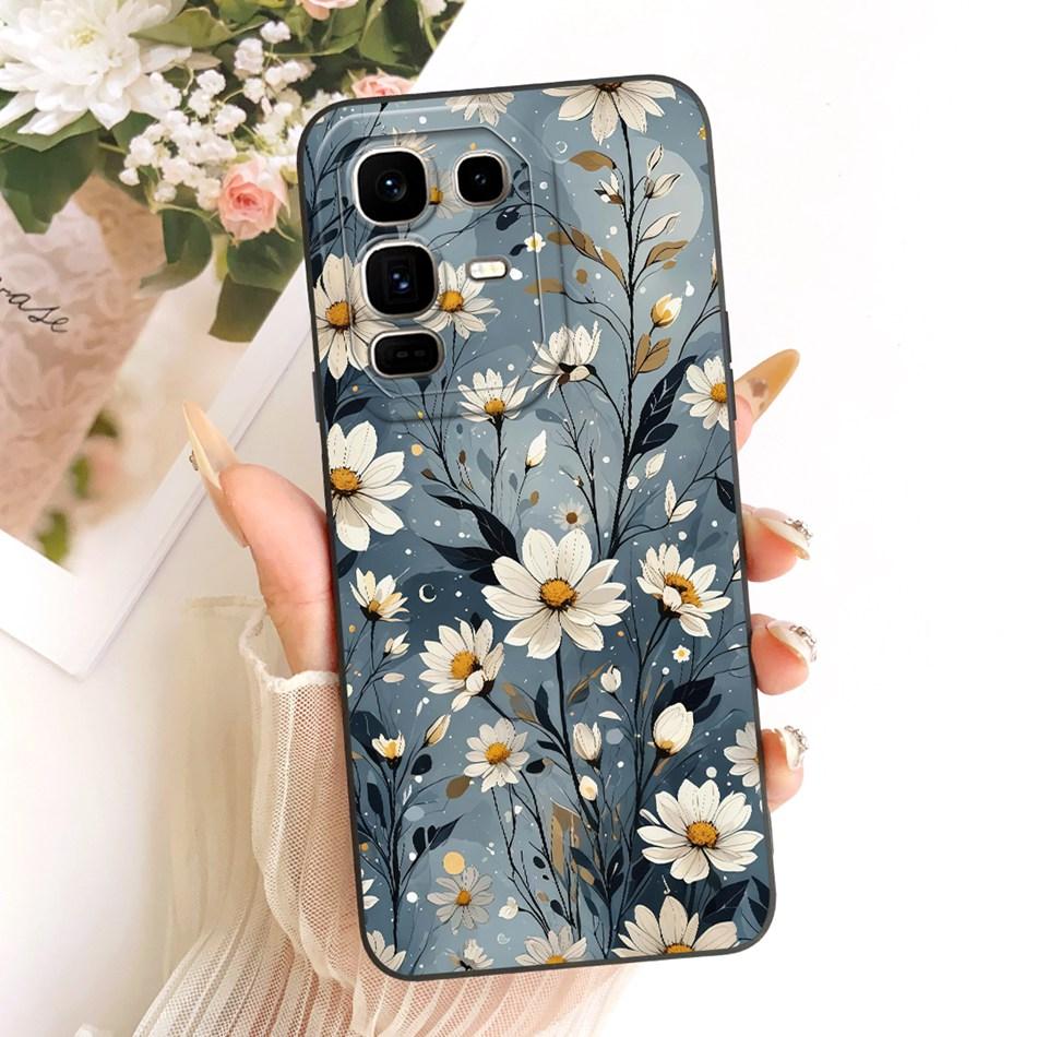 For Infinix Note 50 Pro+ Cute Cat Flower Cartoon Phone Case For Infinix Note 50 Pro Plus X6856 Shockproof Soft Silicone Bumpers