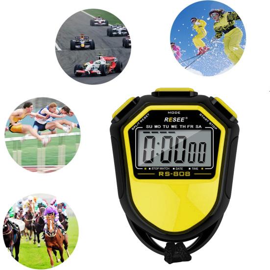 Stopwatch Timer Lightweight Waterproof Digital Display Timer for Sports Coaches Swimming Running Training