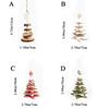 Wooden Christmas Decorations Star Christmas Tree Ornaments Multilayer Christmas Tree Pendant  Wall