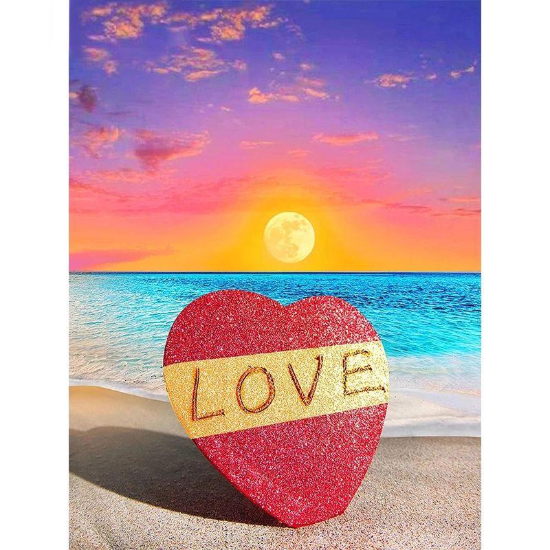 Алмазная мозаика, набор для вышивания пейзажей заката, 5d наборы для алмазной живописи, морская картина из страз, украшение для дома