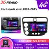 9-дюймовый беспроводной автомобильный радиоприемник для Honda Civic 2001-2005 с сенсорным экраном CarPlay Android Auto Car Video Player с GPS-навигацией, камерой USB