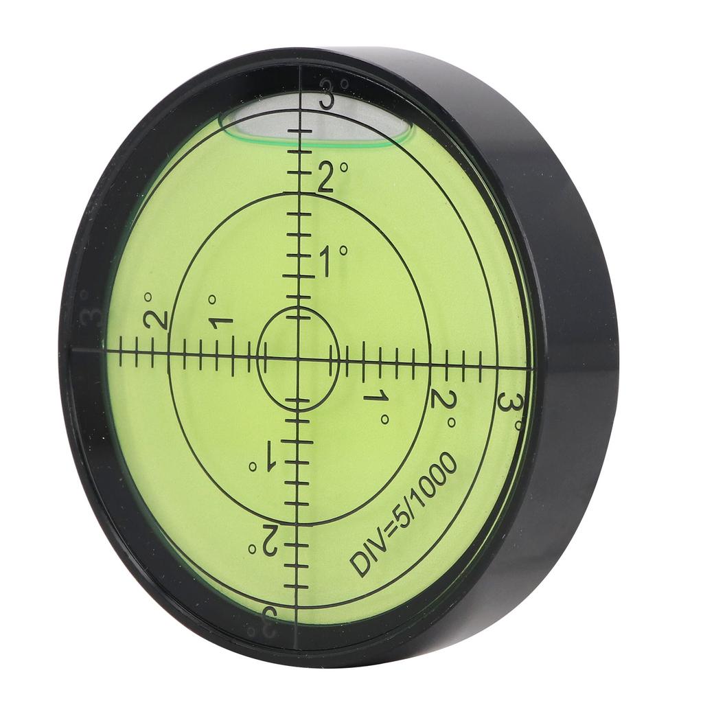 Круглый пузырьковый уровень Светящийся Высокоточный Алюминиевый сплав Горизонтальный шариковый нивелир для автодома, камеры